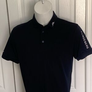 J.Lindeberg Men's navy Polo Shirt